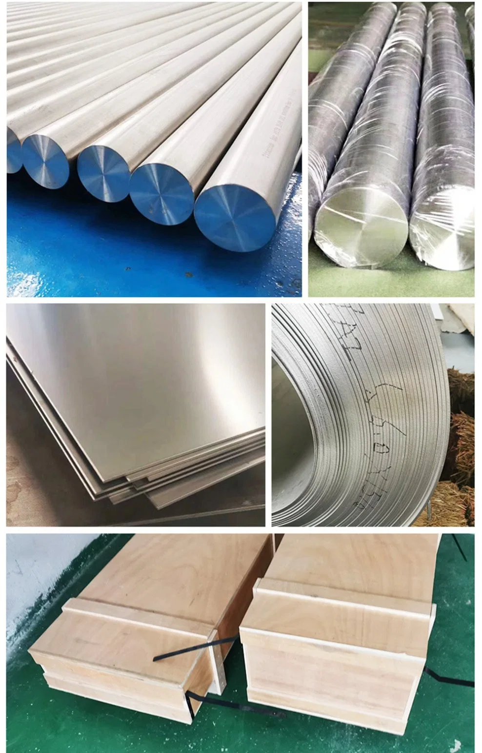 Stock List for ASTM B348 Gr1 Gr2 Gr5 Gr7 Gr12 Titanium and Alloy Wire for Medical Industrial